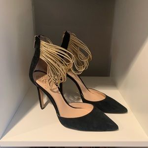 Vince Camuto Black Suede Heels